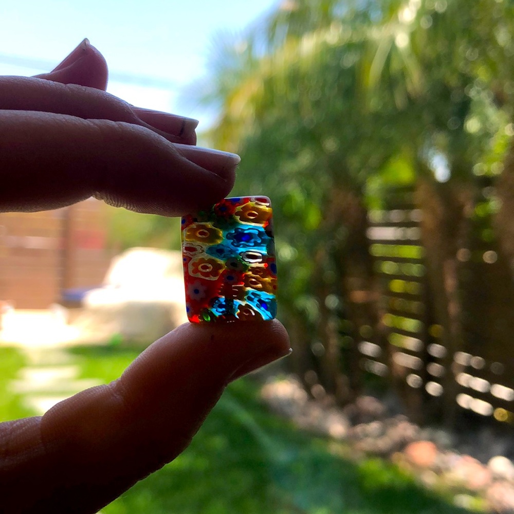 aesthetic mini flower charm